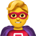 🦸‍♂️ man superhero display on Apple